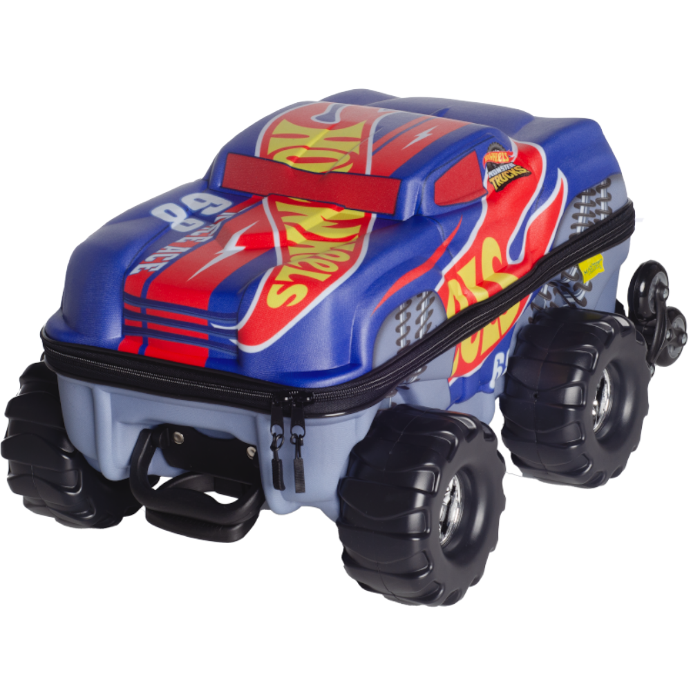 MALA INFANTIL HOTWHEELS RACE MONSTER TRUCKS