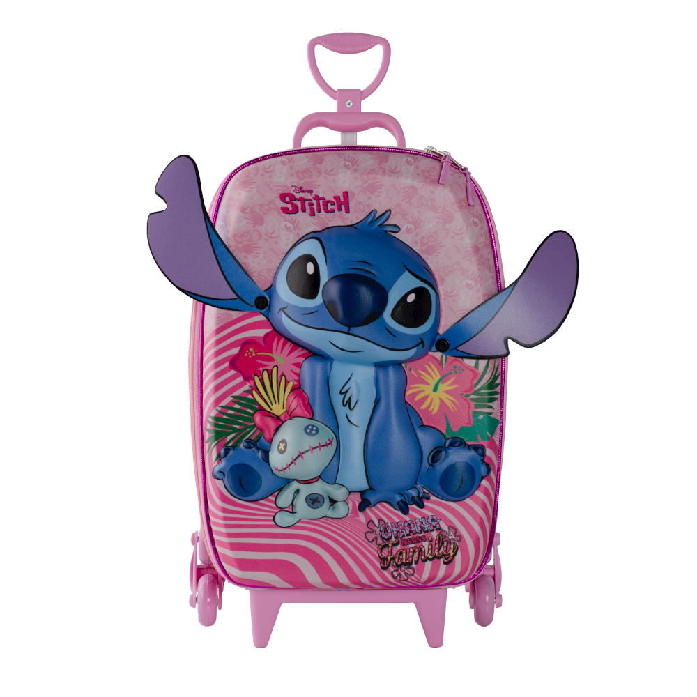 Mala Infantil Stitch Rosa Maxtoy Diplomat...