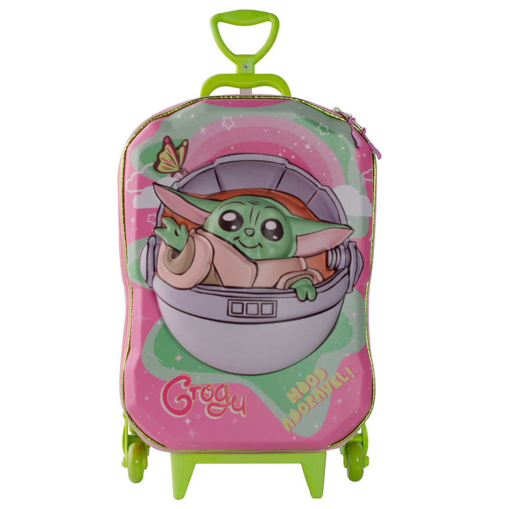 MALA INFANTIL STAR WARS GROGU ROSA