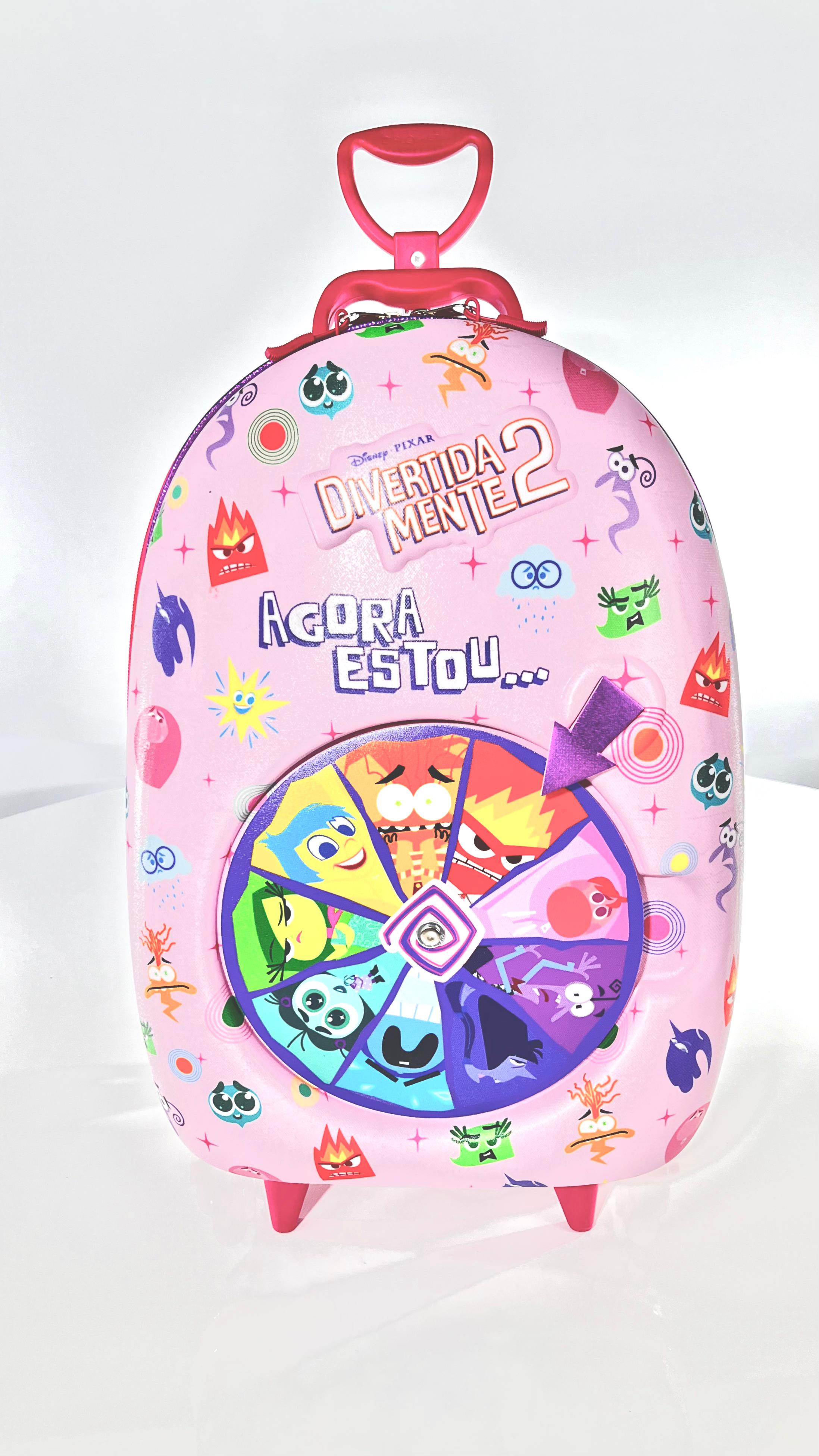 MALA INFANTIL DIVERTIDAMENTE ROLETA ROSA