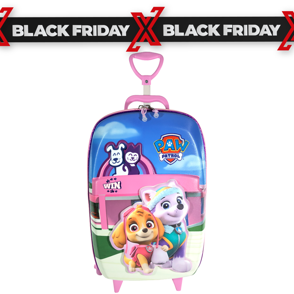 Mala Infantil Paw Patrol Pet Shop Rosa Ma...