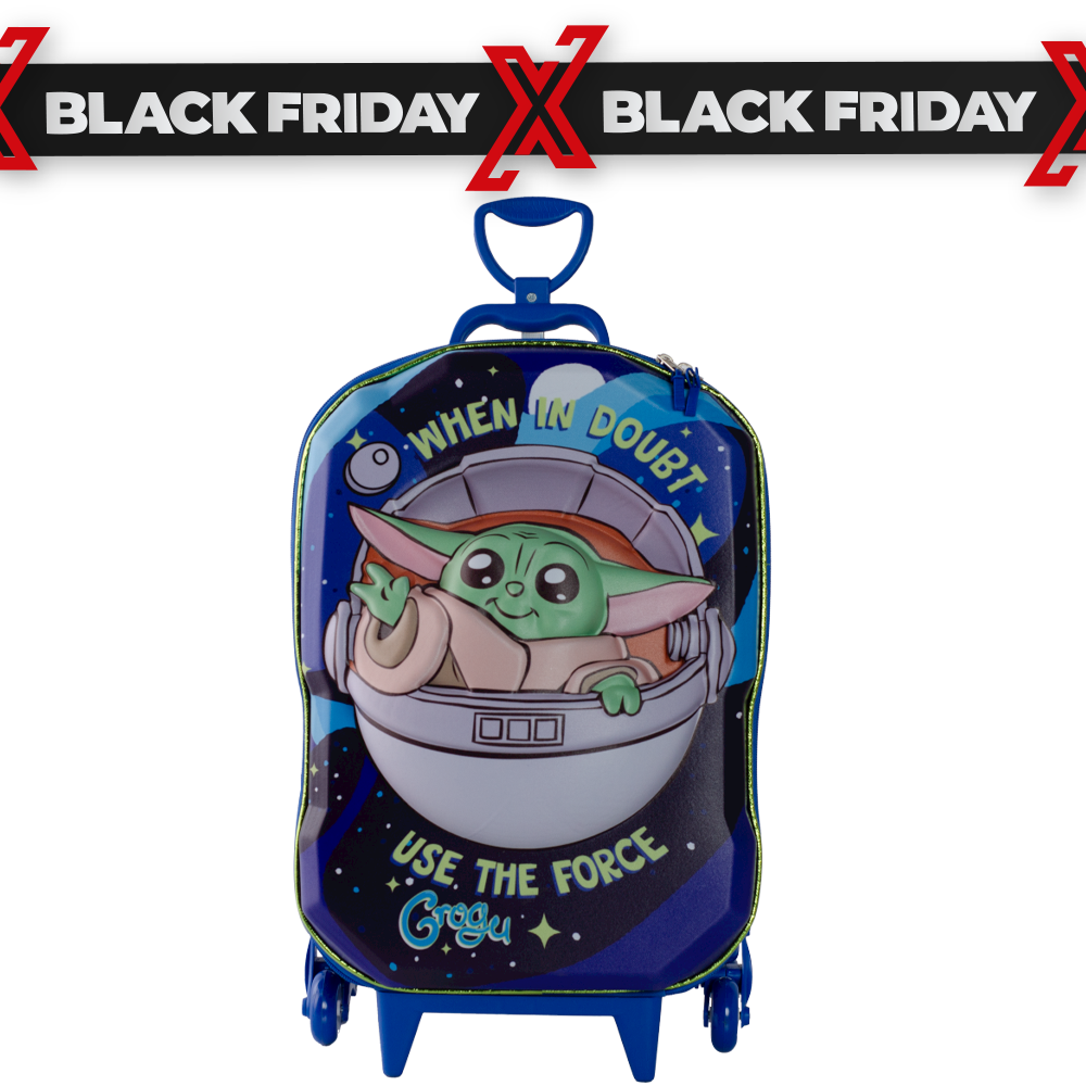 MALA INFANTIL STAR WARS GROGU AZUL