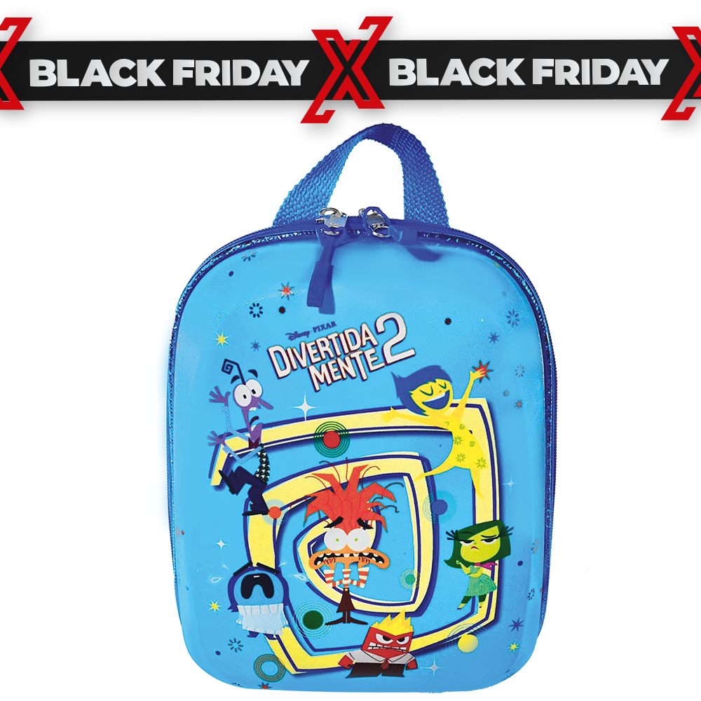 MOCHILA INFANTIL DIVERTIDAMENTE ROLETA AZUL